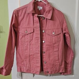 True Craft Pink Womens Jacket with Label Detail